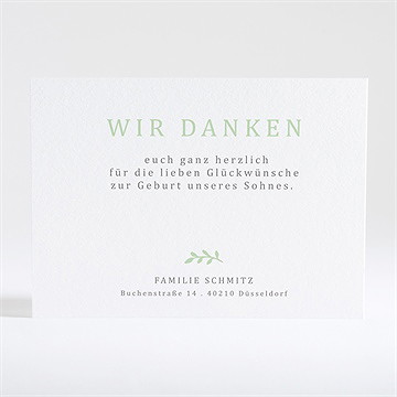 Dankeskarte Geburt Wonderful Boy - Vue 2