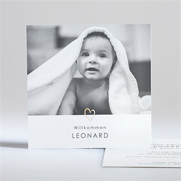 Geburtskarte Unser Herz