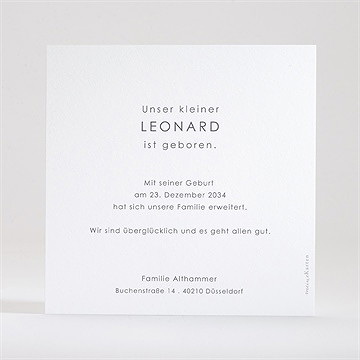 Geburtskarte Unser Herz - vue 3