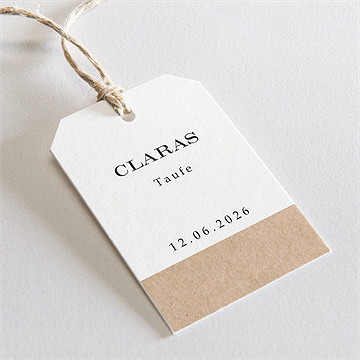 Geschenkanhänger Taufe Das Wesentliche