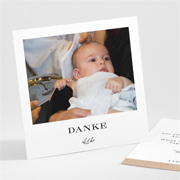 Dankeskarte Taufe das wesentliche