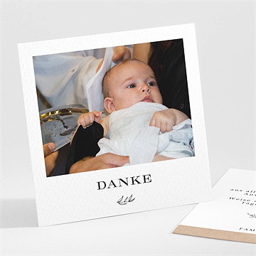 Dankeskarte Taufe das wesentliche