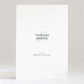 Hochzeitseinladung Silberne Skizze - Vue 2