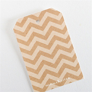 Geschenkanhänger Taufe Blaue Girlande - Vue 3