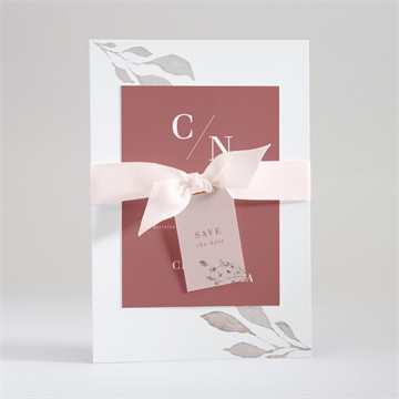 Hochzeitseinladung Eleganz in rosa