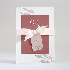 Hochzeitseinladung eleganz in rosa