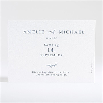 Save the Date Karte blumengesteck - Vue 2