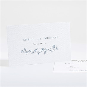 Antwortkarte Hochzeit blumengesteck
