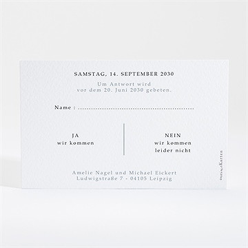 Antwortkarte Hochzeit blumengesteck - Vue 2