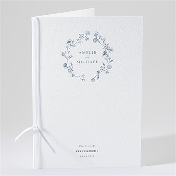 Kirchenheft Hochzeit blumengesteck