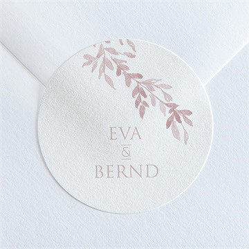 Aufkleber Hochzeit Goldene Weide