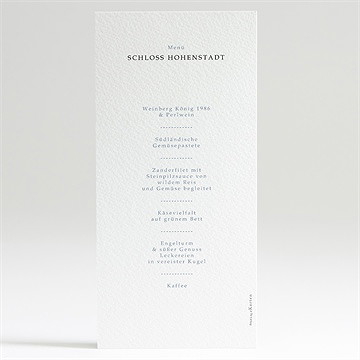 Menükarte Hochzeit blumengesteck - Vue 2