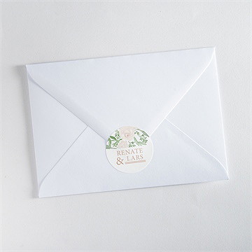 Aufkleber Hochzeit Frühlingsrosen - Vue 3