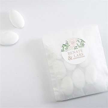 Aufkleber Hochzeit Frühlingsrosen - Vue 4