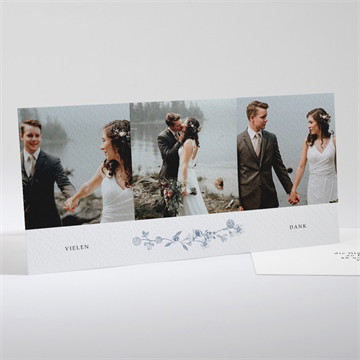 Dankeskarte Hochzeit blumengesteck