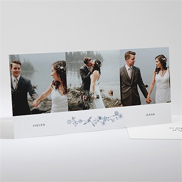 Dankeskarte Hochzeit blumengesteck