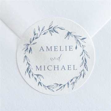 Aufkleber Hochzeit blumengesteck