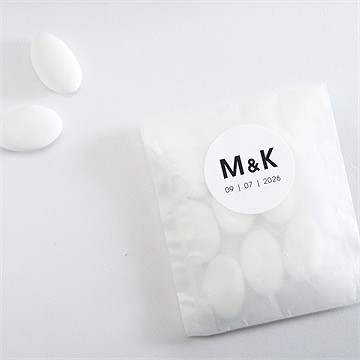 Aufkleber Hochzeit pures design - Vue 4