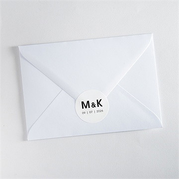 Aufkleber Hochzeit pures design - Vue 3