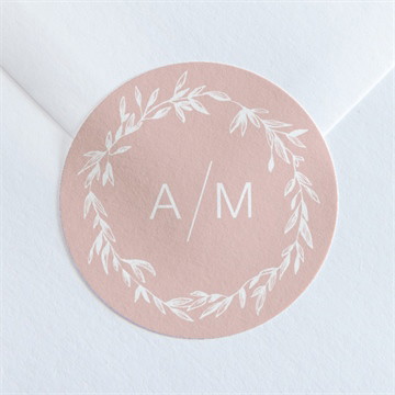 Aufkleber Hochzeit Zarte mitteilung