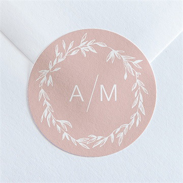 Aufkleber Hochzeit zarte mitteilung