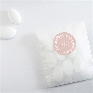 Aufkleber Hochzeit zarte mitteilung - Vue 4