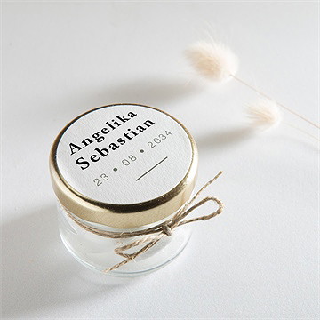 Aufkleber Hochzeit monogramm - Vue 2