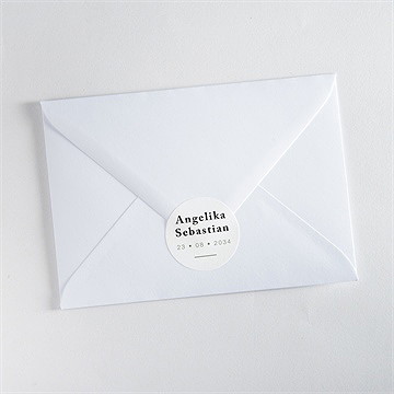 Aufkleber Hochzeit monogramm - Vue 3