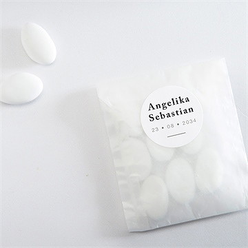 Aufkleber Hochzeit monogramm - Vue 4