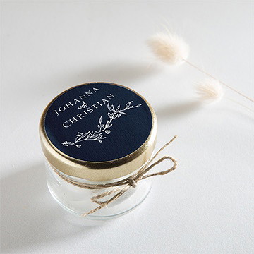 Aufkleber Hochzeit mineralblau - Vue 2