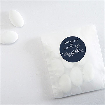 Aufkleber Hochzeit mineralblau - Vue 4