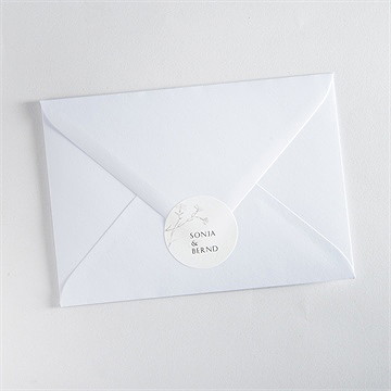 Aufkleber Hochzeit einfach geschmückt - Vue 3