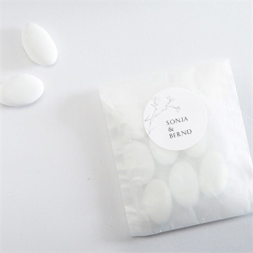 Aufkleber Hochzeit einfach geschmückt - Vue 4