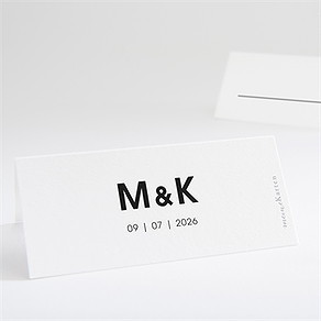 Tischkarte Hochzeit pures design