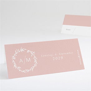 Tischkarte Hochzeit zarte mitteilung