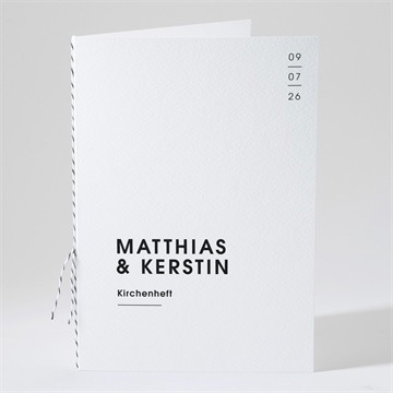 Kirchenheft Hochzeit pures design