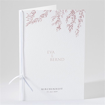 Kirchenheft Hochzeit goldene weide