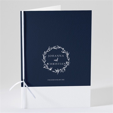 Kirchenheft Hochzeit Mineralblau