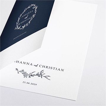 Kirchenheft Hochzeit mineralblau - Vue 2