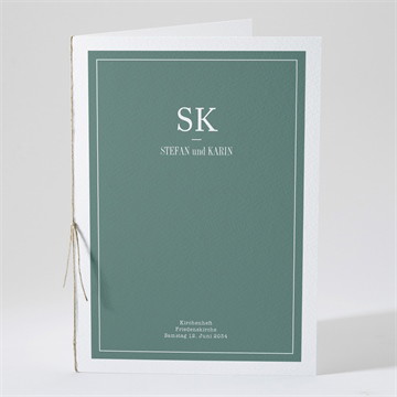 Kirchenheft Hochzeit polaroid der liebe