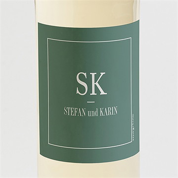 Flaschenetikett Hochzeit polaroid der liebe