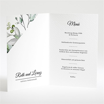 Menükarte Hochzeit Explosion - Vue 2