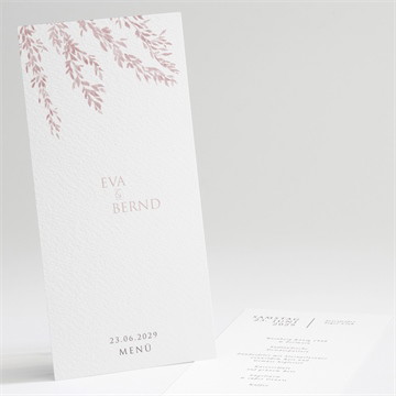 Menükarte Hochzeit goldene weide