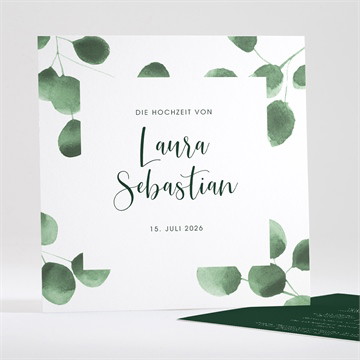 Hochzeitseinladung eukalyptus
