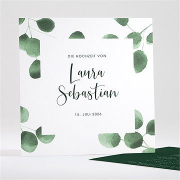 Hochzeitseinladung eukalyptus
