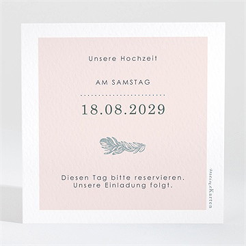 Save the Date Karte blumenkranz - Vue 2