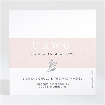 Antwortkarte Hochzeit blumenkranz - Vue 2