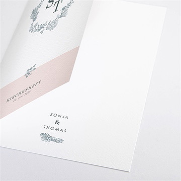 Kirchenheft Hochzeit blumenkranz - Vue 2