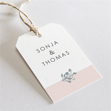 Geschenkanhänger Hochzeit blumenkranz