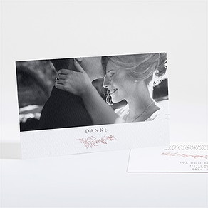 Dankeskarte Hochzeit goldene weide